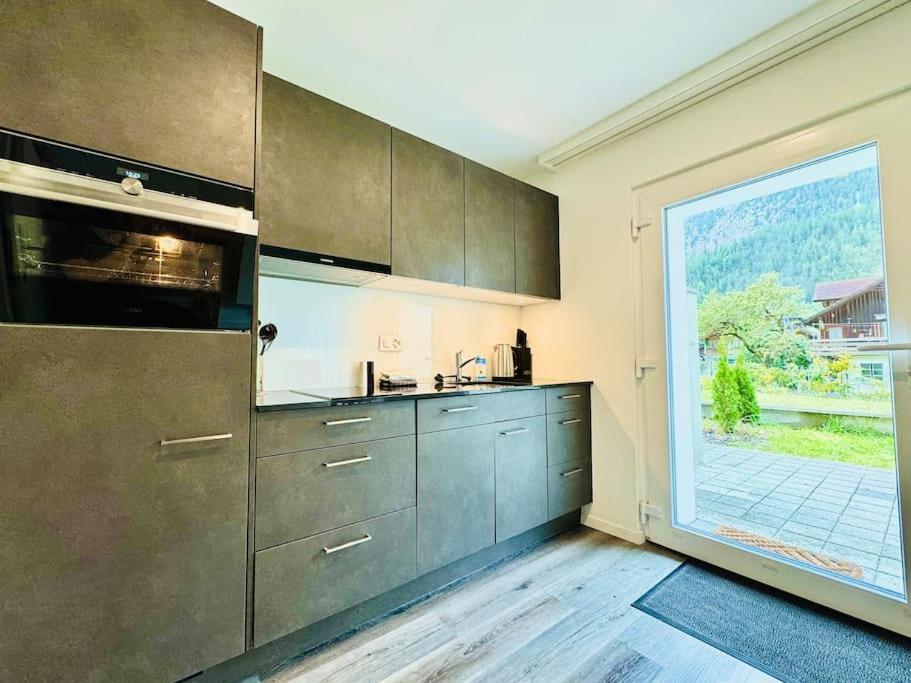 Cute & Cozy Oasis, Private Afternoon Sun Terrace Apartment Kandersteg Exterior photo