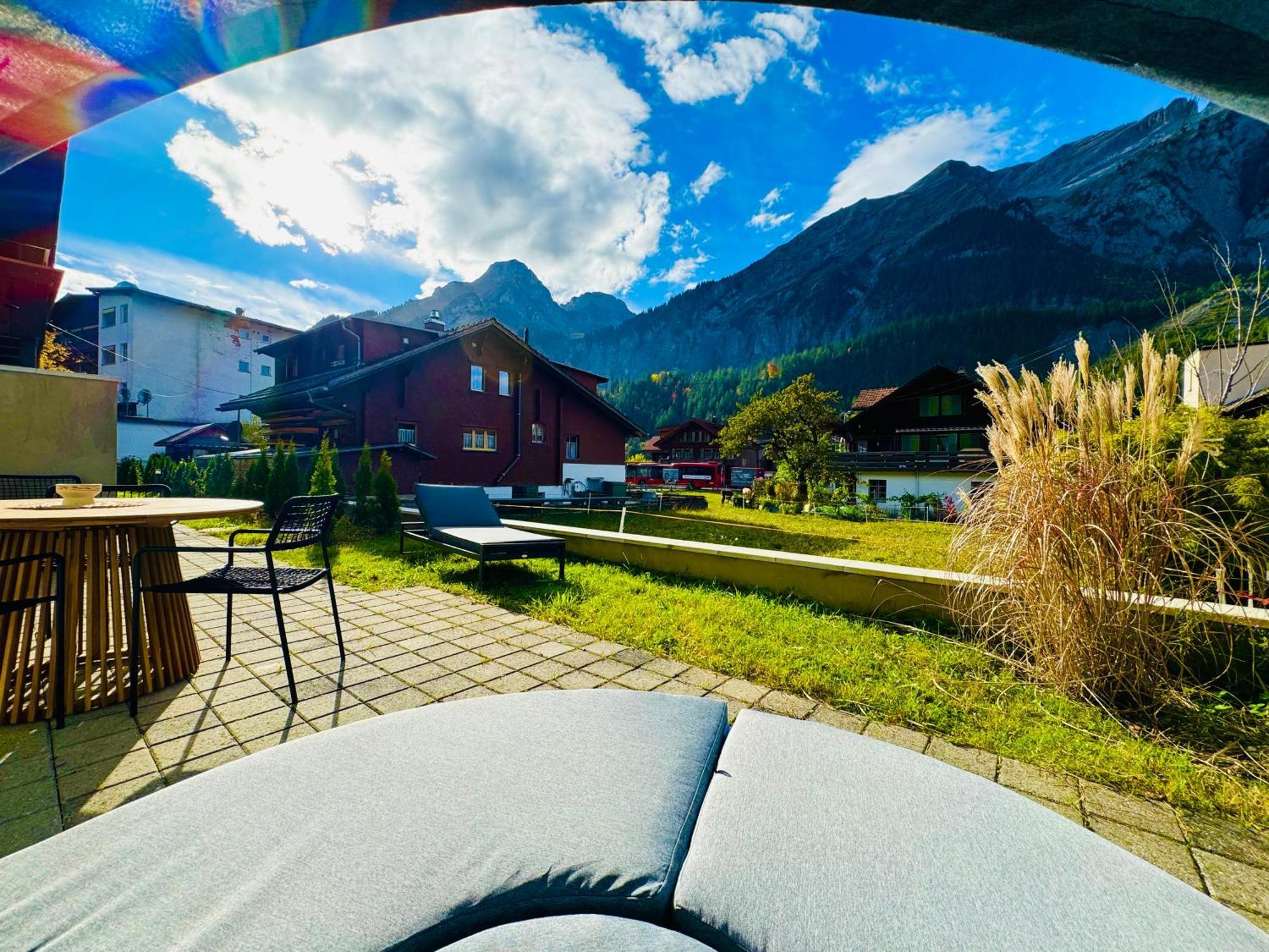 Cute & Cozy Oasis, Private Afternoon Sun Terrace Apartment Kandersteg Exterior photo